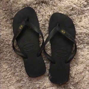 Black Havaianas with Brazilian flag 🇧🇷
